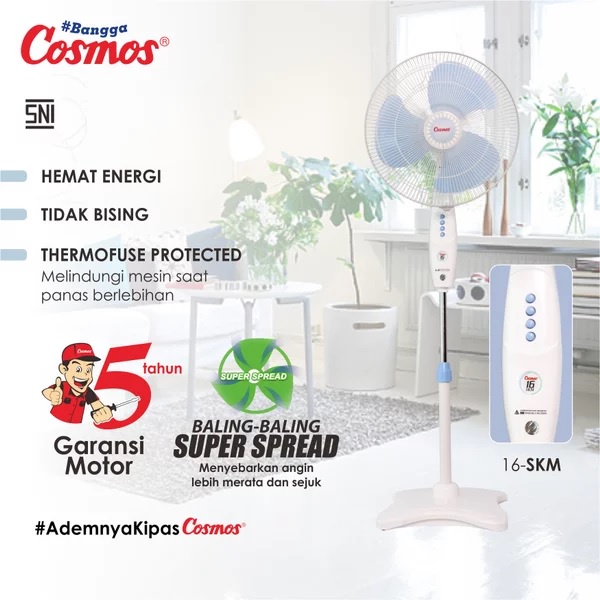 COSMOS Stand Fan 2in1 16 inch - 16-SKM kipas berdiri