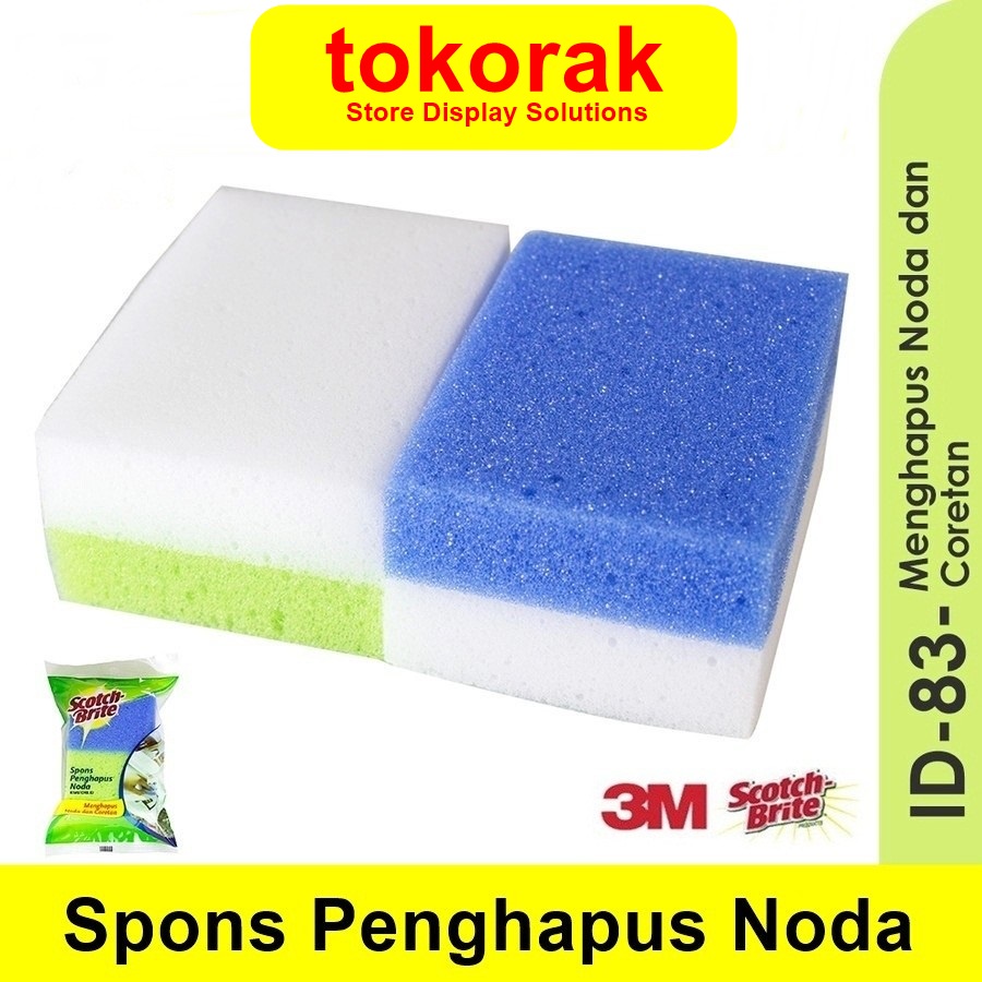 3M SCOTCH BRITE SPONS PENGHAPUS NODA ID - 83 SABUT SPONGE CUCI PIRING