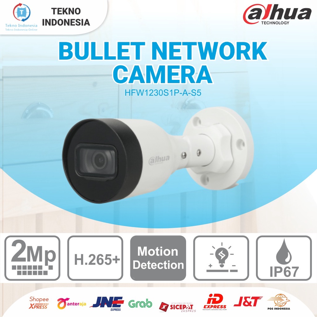 Dahua IPC HFW1230S1P-A S5 2MP Audio Mic Bullet IP Camera HFW1230S1-A
