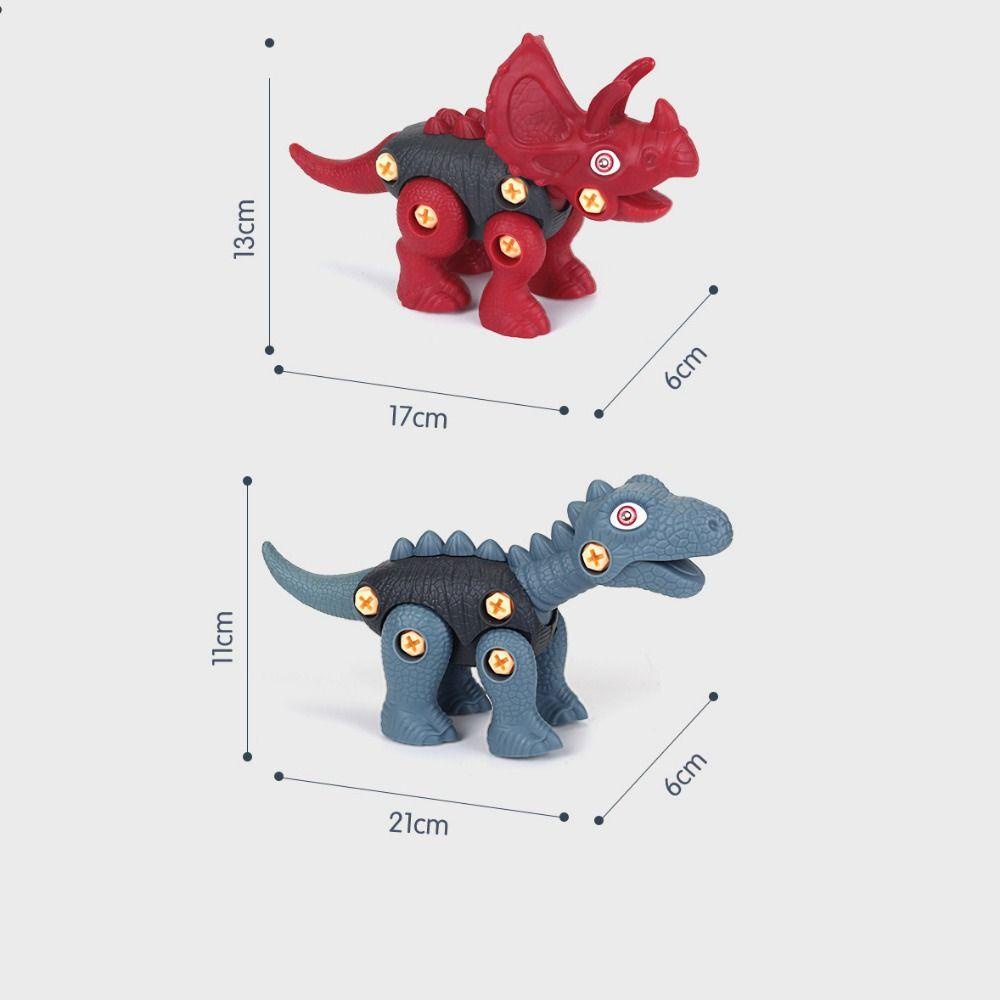 R-FLOWER Mainan Dinosaurus Hadiah Anak Edukasi Dini Plastik Ambil Terpisah