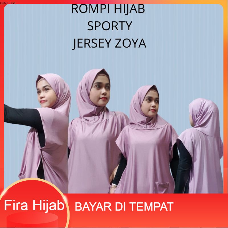 Hijab Rompi Sport / Jilbab Olahraga / Kerudung Olahraga Termurah