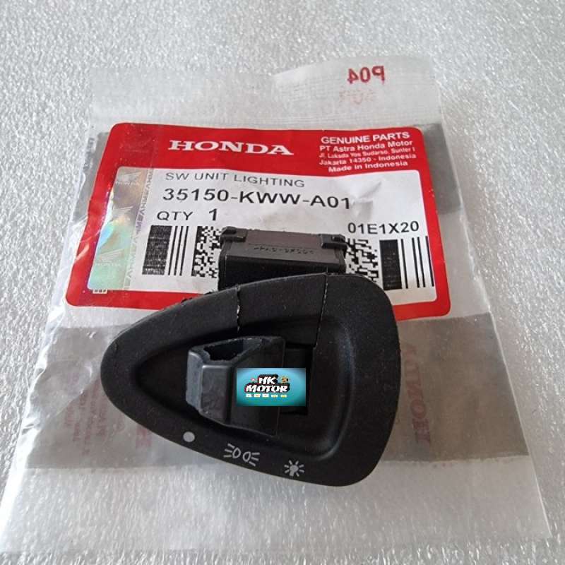 Saklar / Tombol Lampu Depan KWW Revo Karbu, Scoopy Karbu, Vario 110 HK