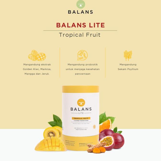

Balans Lite Tube Tropical Fruit | Fiber&Probiotics Drink - 14 Pcs