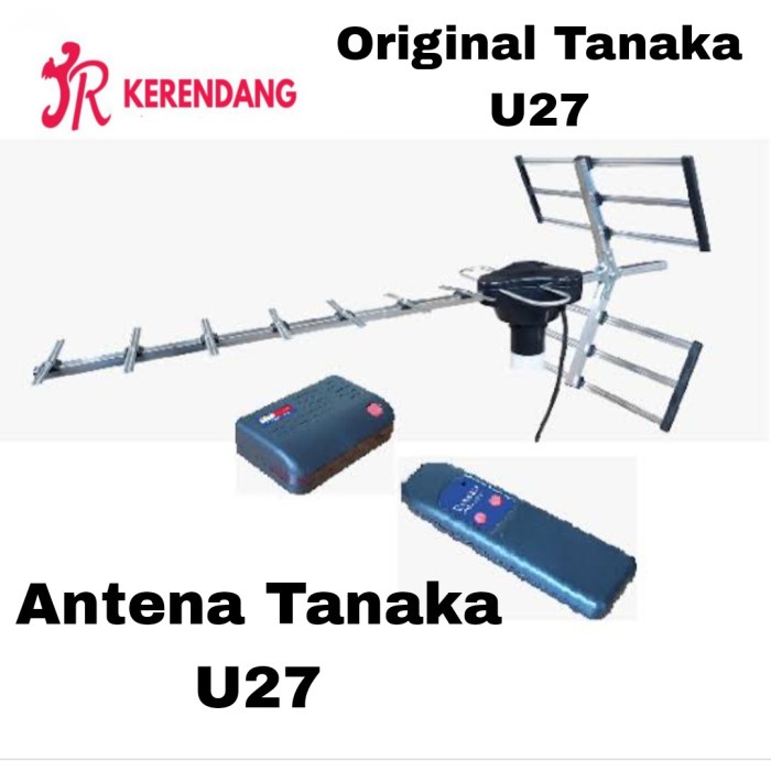 ANTENA TV DIGITAL TANAKA UHF U-27 PANJANG CABLE 15 METER ORIGINAL
