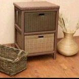 lemari rotan sintetis laci 2 atas