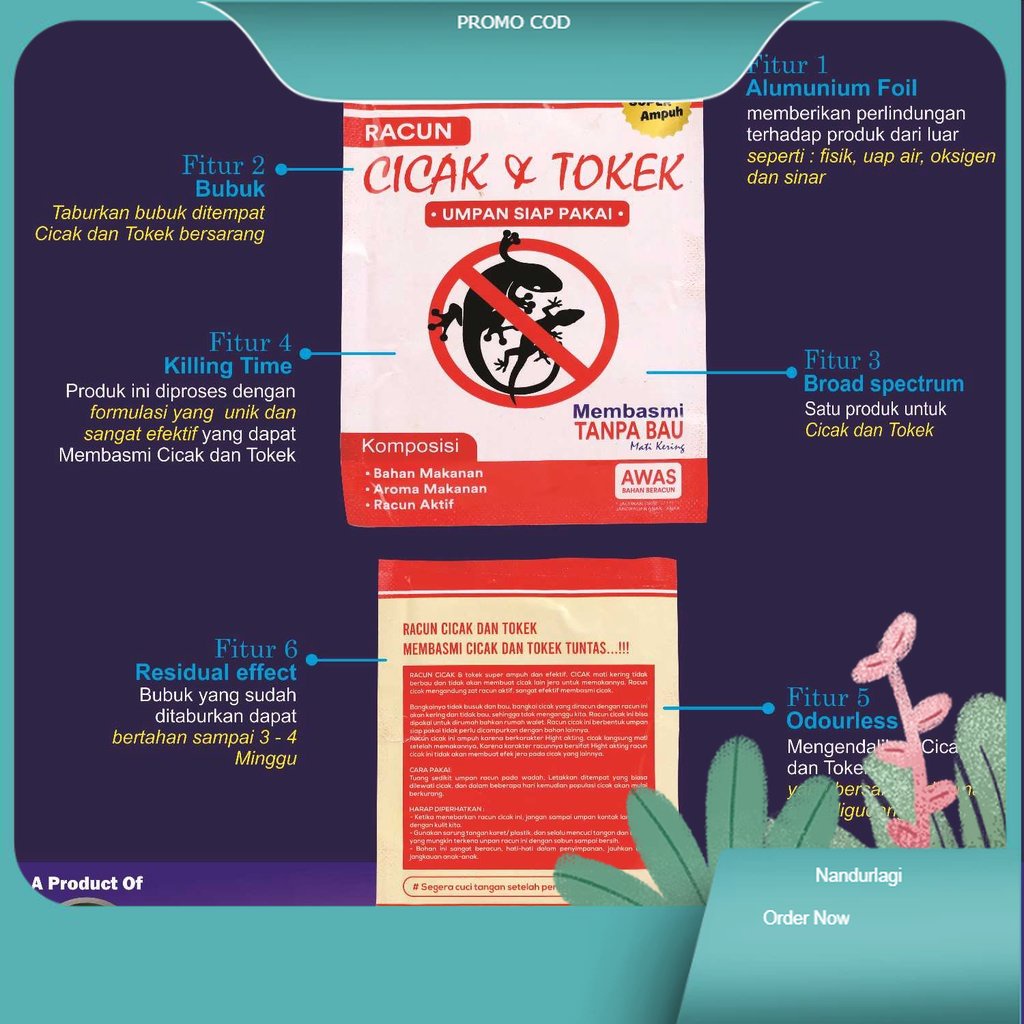 PEMBASMI CICAK-RACUN CICAK-ANTI CICAK-PBAT CICAK 100% ASLI DAN SANGAT AMPUH