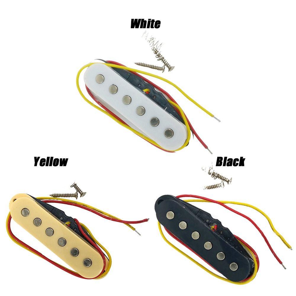 Pickup Gitar CHOOKYY V 5koil Tunggal Single Bagian Gitar Staggered-Pole Neck Jembatan Tengah