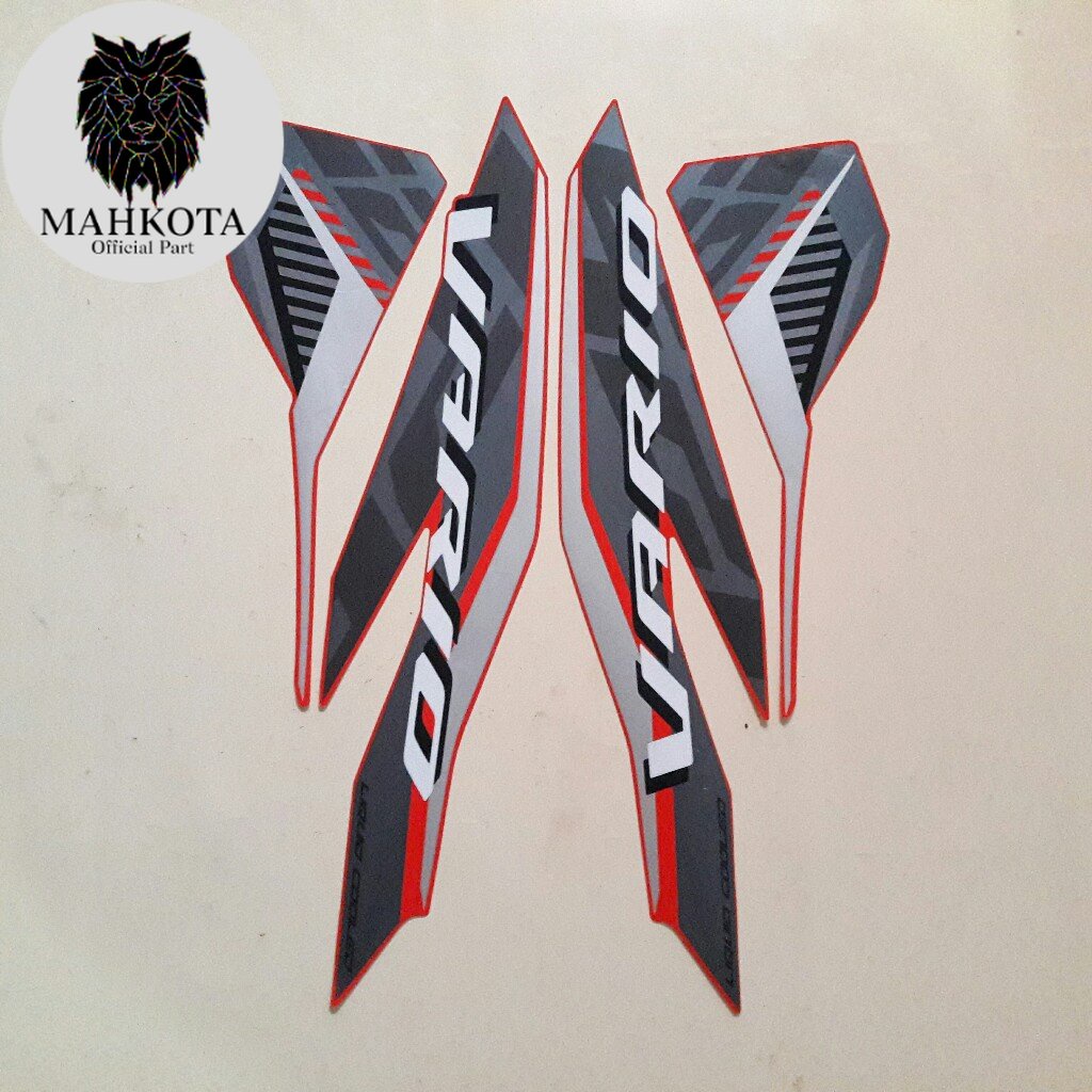 Striping Stiker Polet Sepeda Motor List Honda Vario 125 2022 merah list body standar
