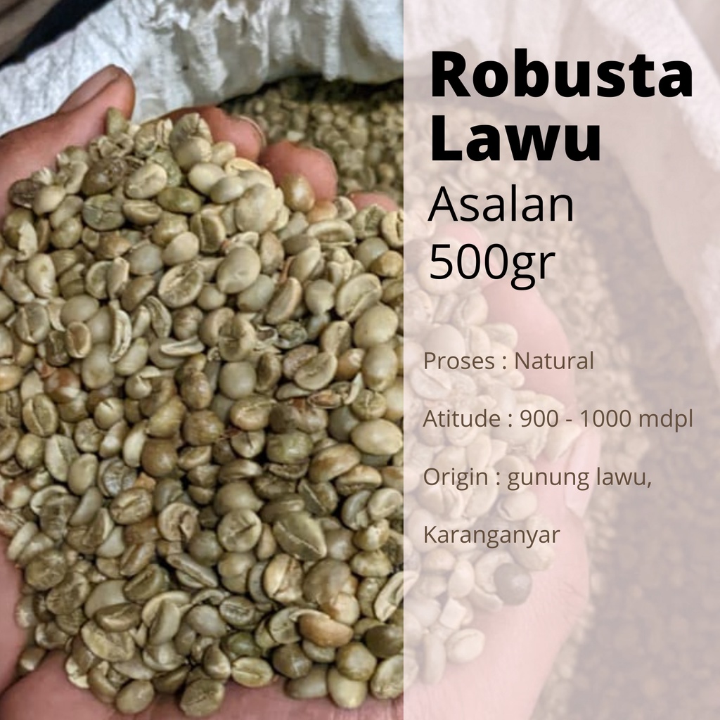 

Green Bean Robusta Lawu Asalan - Natural Process