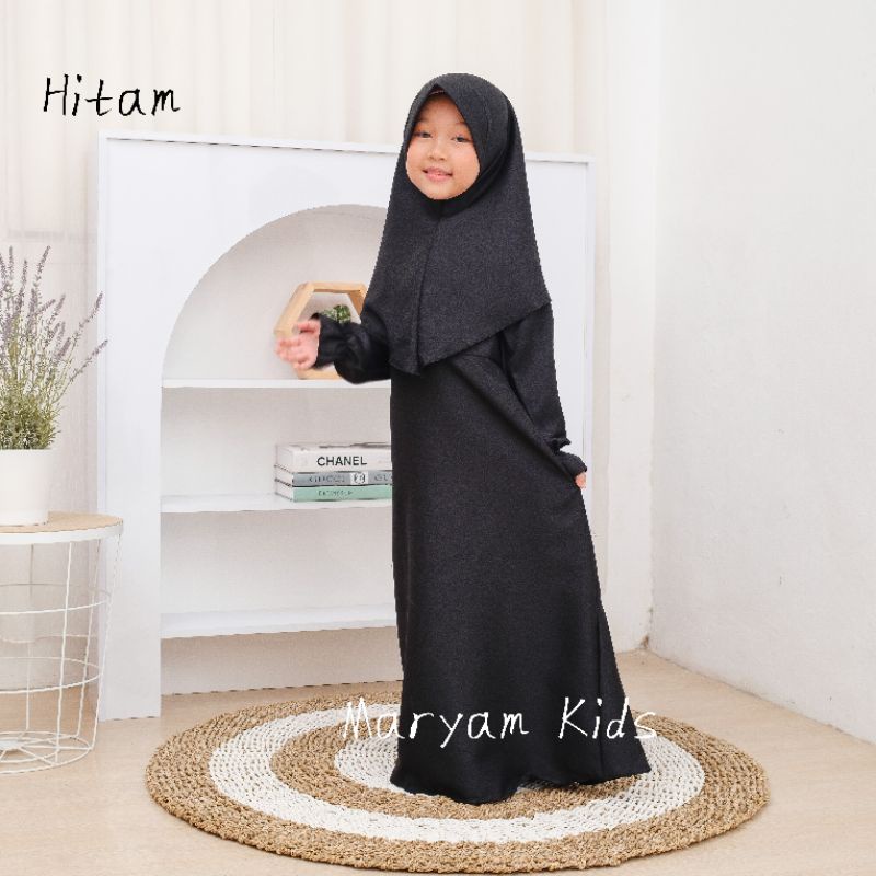 Baju Gamis Anak Gamis Putih Anak Baju Manasik Anak Perempuan Maryam Kids