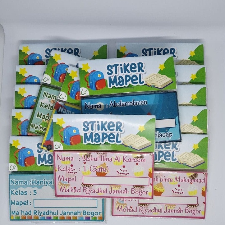 

STIKER MAPEL / STIKER BUKU PELAJARAN SEKOLAH