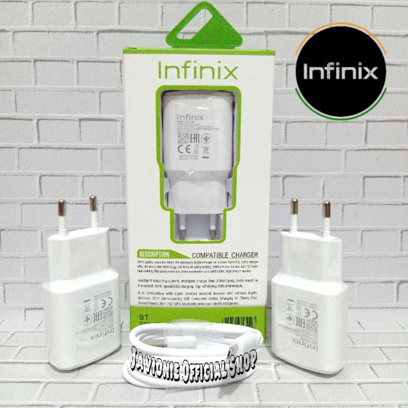 TRAVEL ADAPTOR CHARGER CASAN CAS HP INFINIX SMART 6 HD ORIGINAL MICRO USB 10W 18W