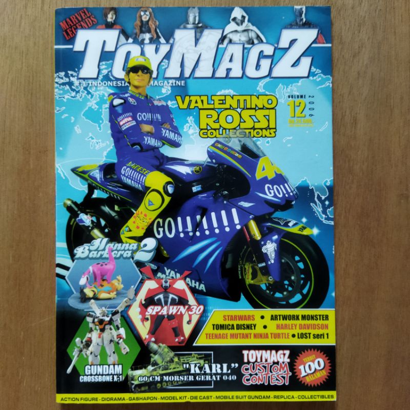 Toy Magz Valentino Rossi Gundam Model Kit Die Cast Action Figure
