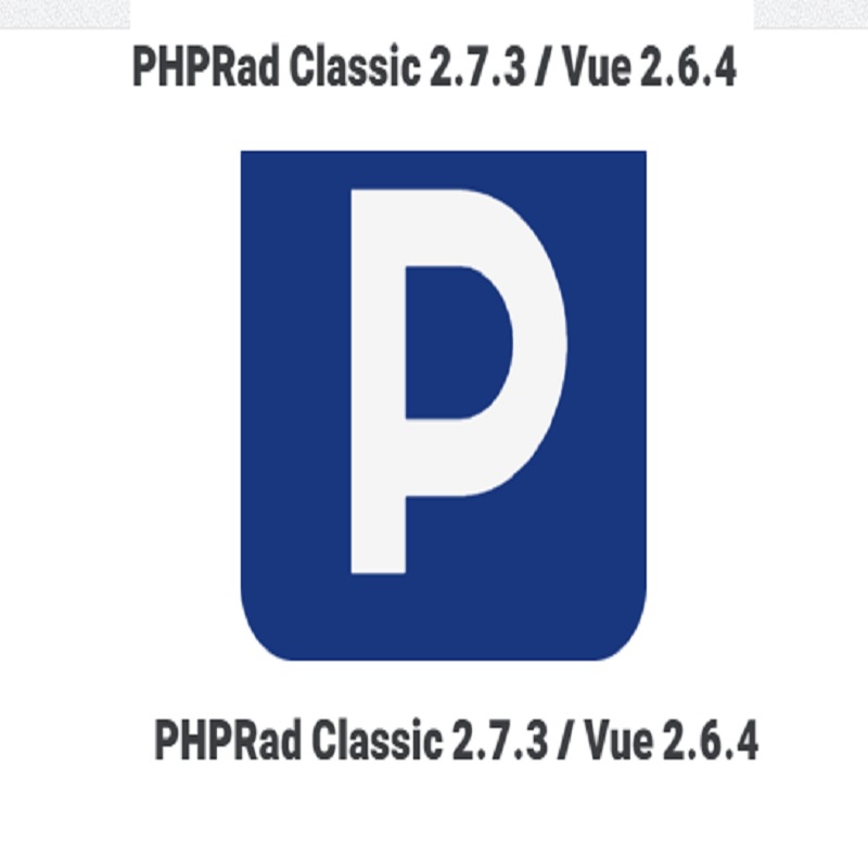 PHPRAD PHPRad Vue 2.6.4 PHPRad Classic 2.7.3 Full GarnsiWork