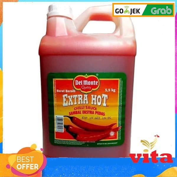 

NEW Delmonte Extra Hot Saos Sambal 5.5kg