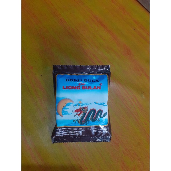

Kopi hitam + gula liong