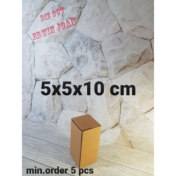 

Kardus Box uk 5x5x10 Kotak Karton Diecut Botol DB