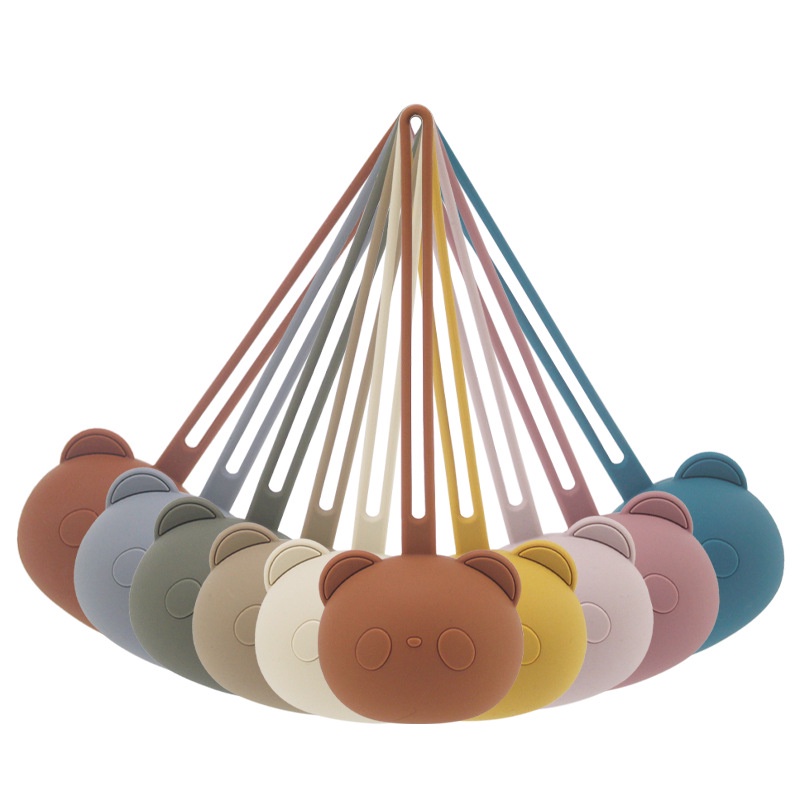 1pc Paket Benda Kecil Portabel Perhiasan Koin Kantong Dengan Tali Tas Kepala Panda Lucu Kunci Headset Wadah Penyimpanan Dot Bayi Silikon Tempat