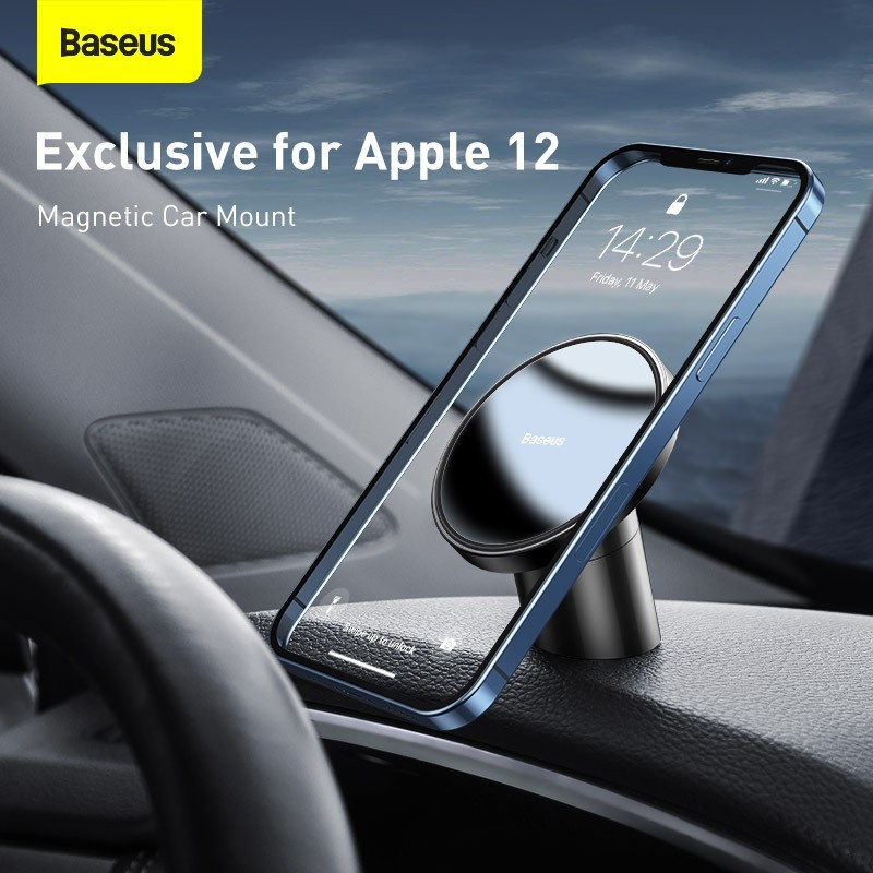 Baseus Original Car Holder Magnetic Car Mount 2 in 1 Air Outlet Lobang AC Dashboard Phone Dudukan HP Mobil Ori Dasbor Iphone 12 Magnet