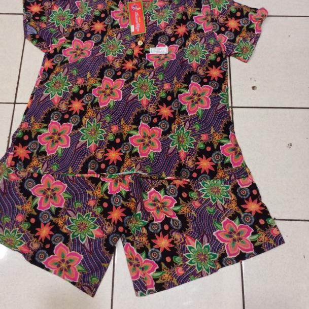 Stelan Kulot Batik Kencana Ungu