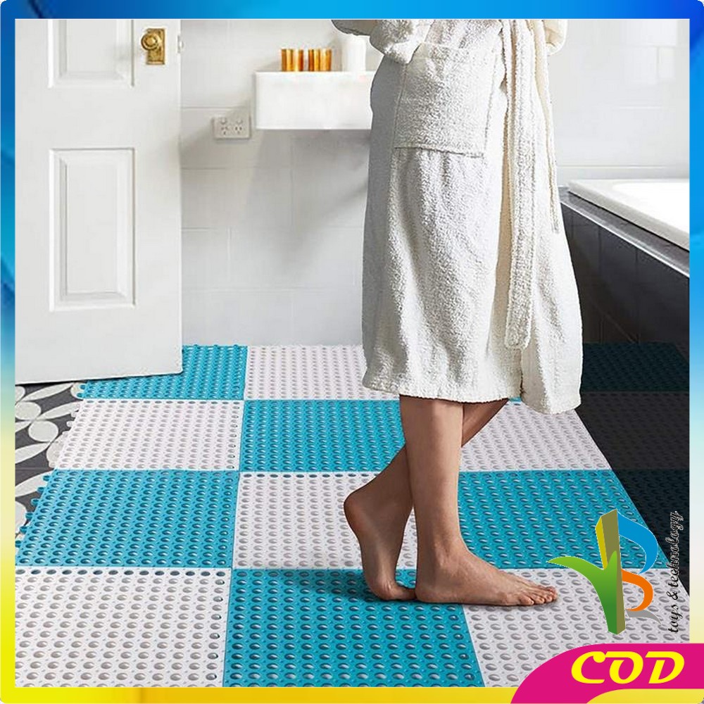 RB-C236 Karpet Kamar Mandi Anti Licin 30x30CM / Keset Lantai Anti Slip Polkadot Dapur Mat Non-Slip