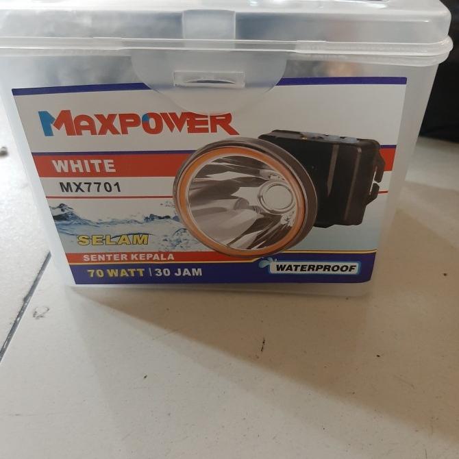 Senter Kepala Selam Led Putih 70 Watt Maxpower