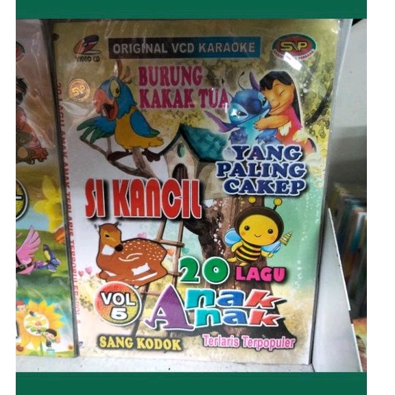 kaset original VCD 20 lagu anak anak" SI KANCIL"