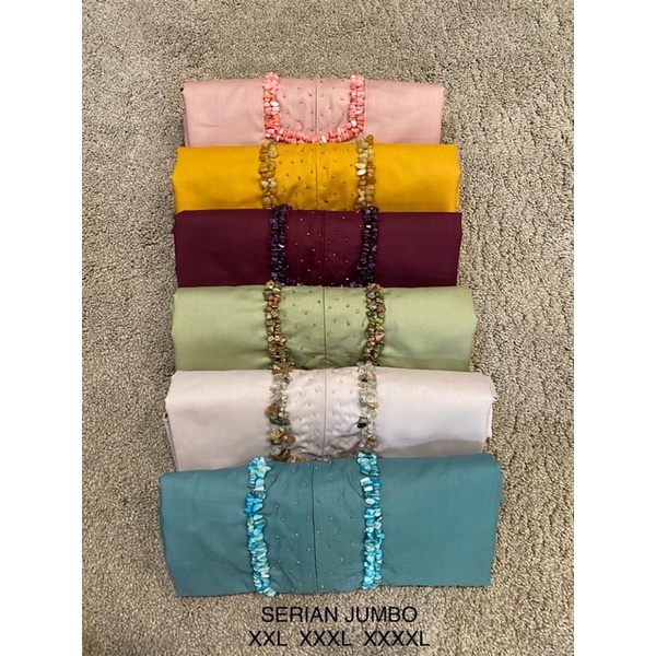 Tunik batu payet JUMBO kamari//tunik toyobo//Baju kurung batu payet