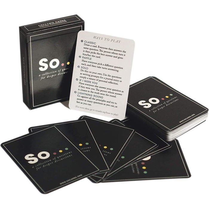 So Cards Deep Conversation Starters – Question Card Game Board Games