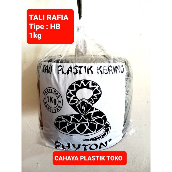 Jual Tali Rafia Hitam 1kg Phyton Benang Rafia Shopee Indonesia