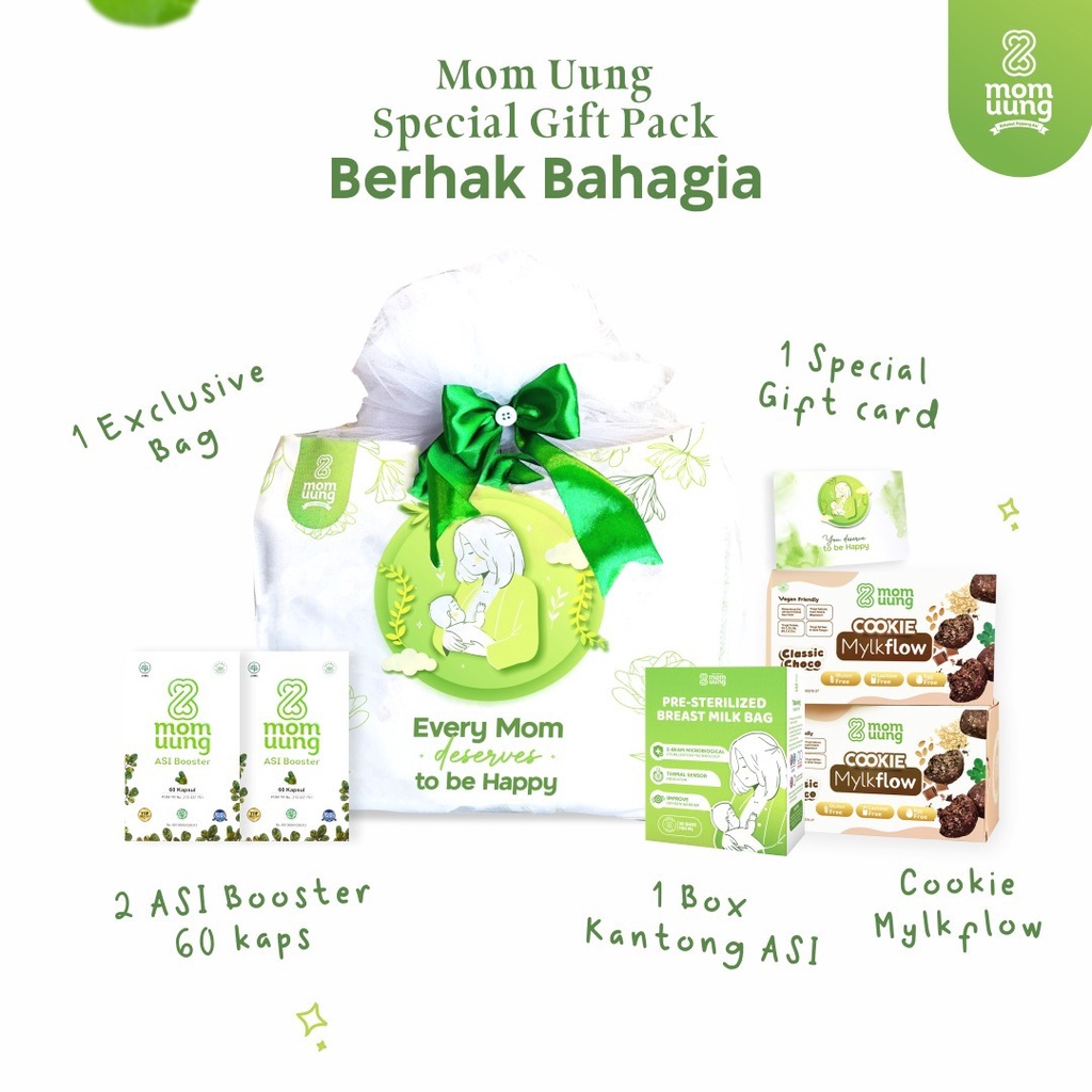 MOM UUNG Special Gift Pack Berhak Bahagia Mini / Momuung Berhak Bahagia Special Edition