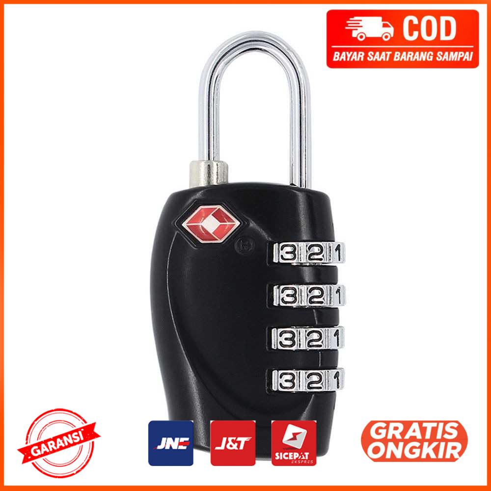 Gembok Koper Angka 4 Digit Suitcase Password TSA Lock TSA330