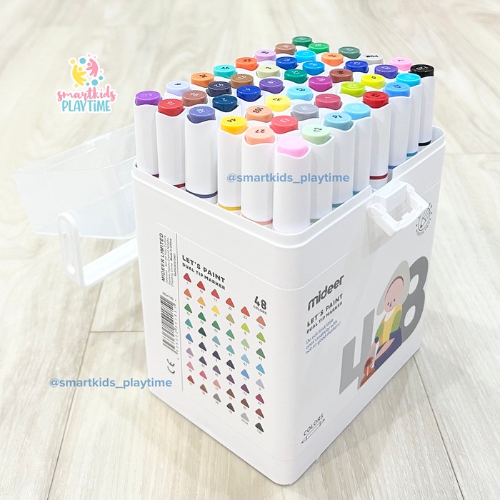 

Mideer Dual Tip Marker 48 Colors Spidol Mewarnai Anak [Populer]