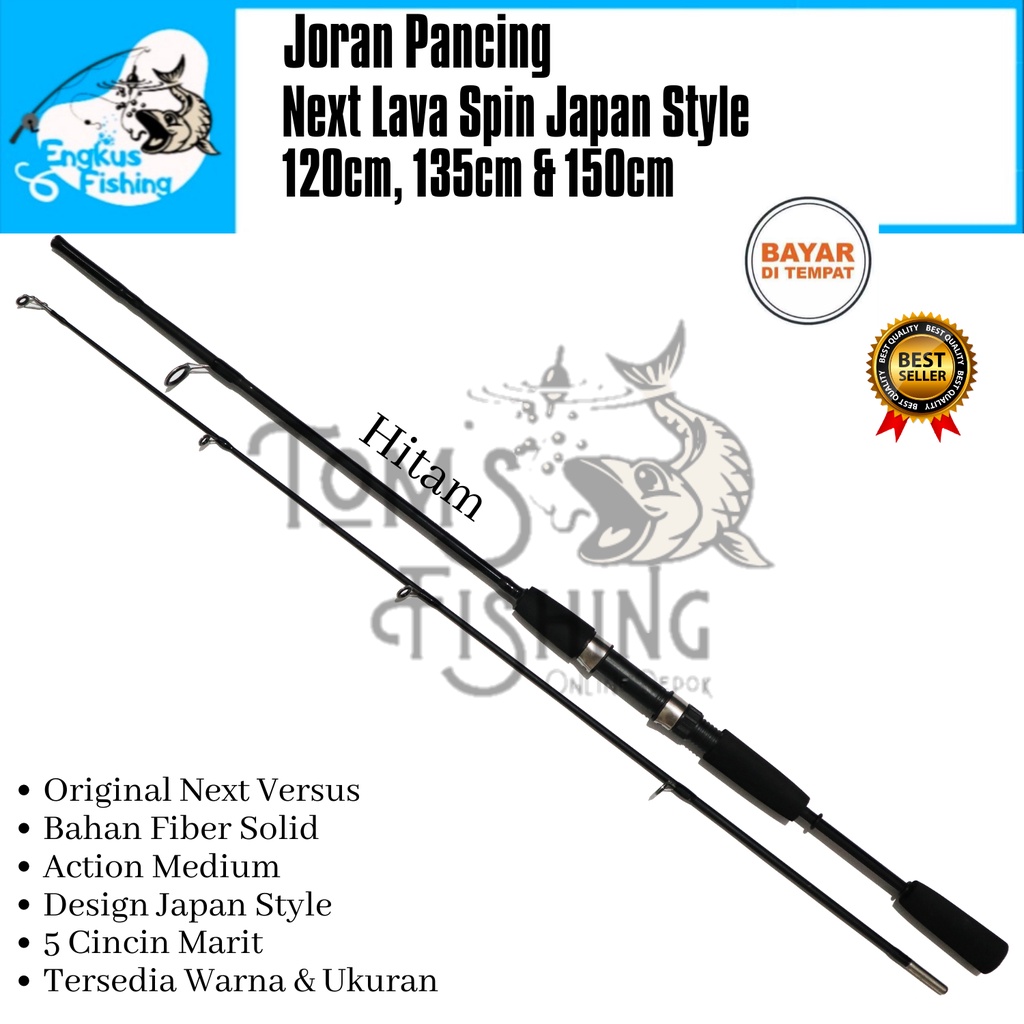 Joran Pancing Next Lava Spin Japan Style (120cm - 150cm) Fiber Solid Murah - Engkus Fishing