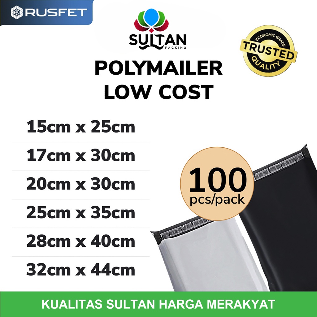 

Plastik Polymailer PACK LOW COST Amplop Polimailer Packing RUSFET