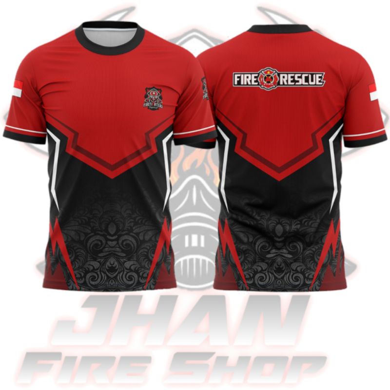 Jual Jersey desain jersey custom / Jersey / jersi /Jersey Pemadam