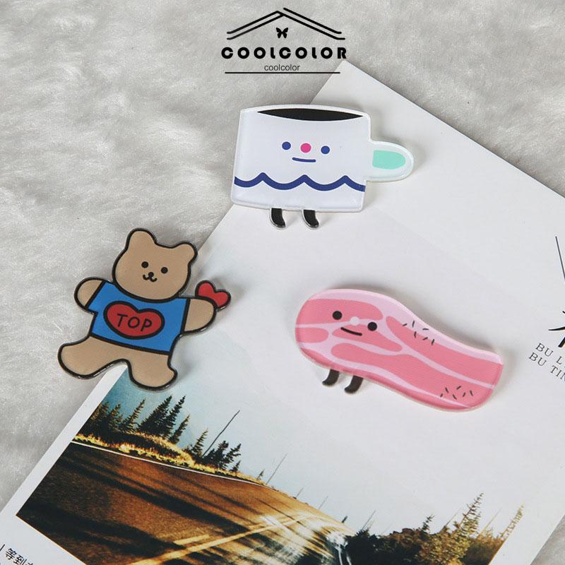 COD❤️Korean Style Pin Brooch Bros Cute Aesthetic Karakter Akrilik- cl