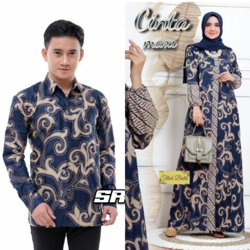 Maura Couple - Sania Ruffle Batik Couple Ori Ndoro Jowo DNT Garansi Termurah Shopee