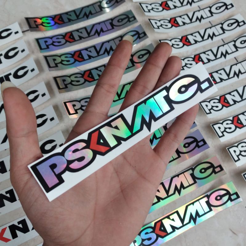 Sticker PSKNMTC. Pasukan Matic panjang 15cm x lebar 2,5cm warna lengkap harga 1pcs sticker termurah