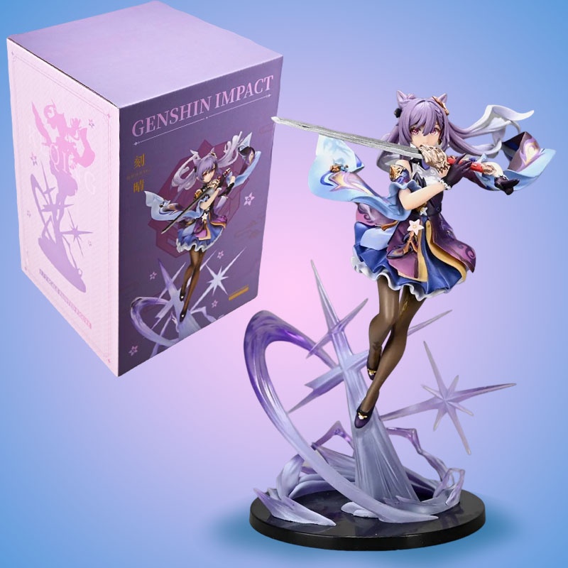 Action Figure Model Anime Liyue Alioth Keqing Genshin Impact Untuk Koleksi Penggemar