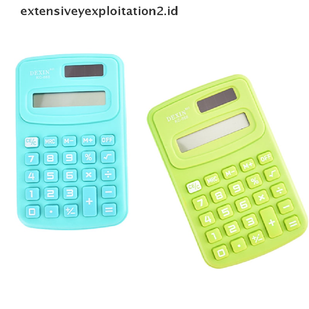 Kalkulator Mini 8 Digit Display Ukuran Saku Untuk Rumah / Sekolah / Kantor