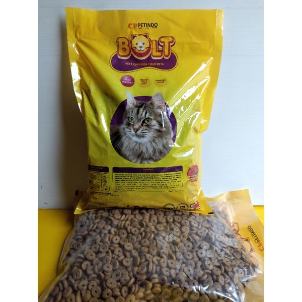 pakan kucing makanan kucing bolt tuna donat