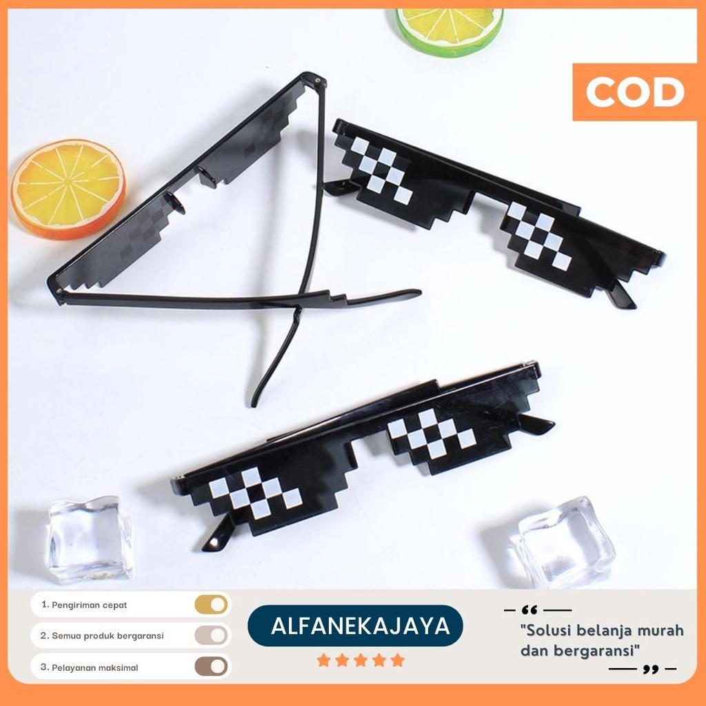 Kacamata Hitam Tiktok Kacamata Thug Life Kacamata Tiktok Kacamata Mozaic Kacamata Mosaik Mosaic Kaca