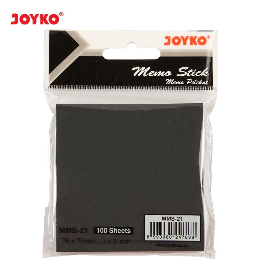 

Sticky Note Kertas Memo Tempel JOYKO MMS-21 Hitam