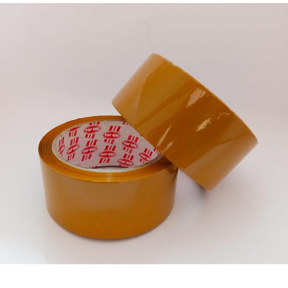 

⍇ Lakban/ Isolasi OPP Top One Merah (Pro Online Packing) ⇺