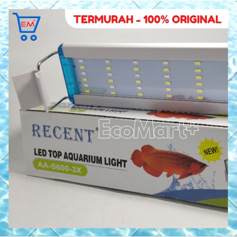 Lampu RECENT AA S600 Nyala 3x LAMPU GANTUNG AQUASCAPE AQUARIUM RECENT AA-S600-3X