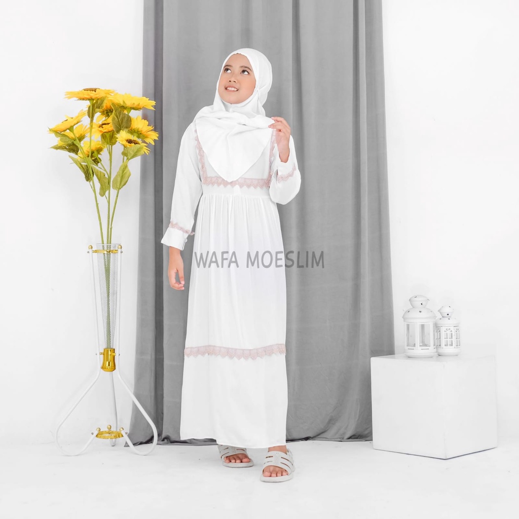 others MARWAHKIDS gamis polos terbaru 2022/baju gamis anak wanita modern dan modis/gamis simple eleg