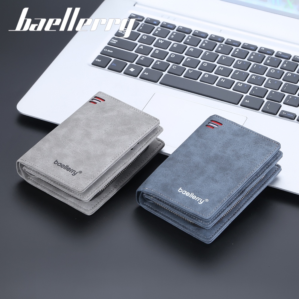 BAELLERRY D3241 Dompet Pria Bahan Kulit PU Leather Premium WATCHKITE WKOS