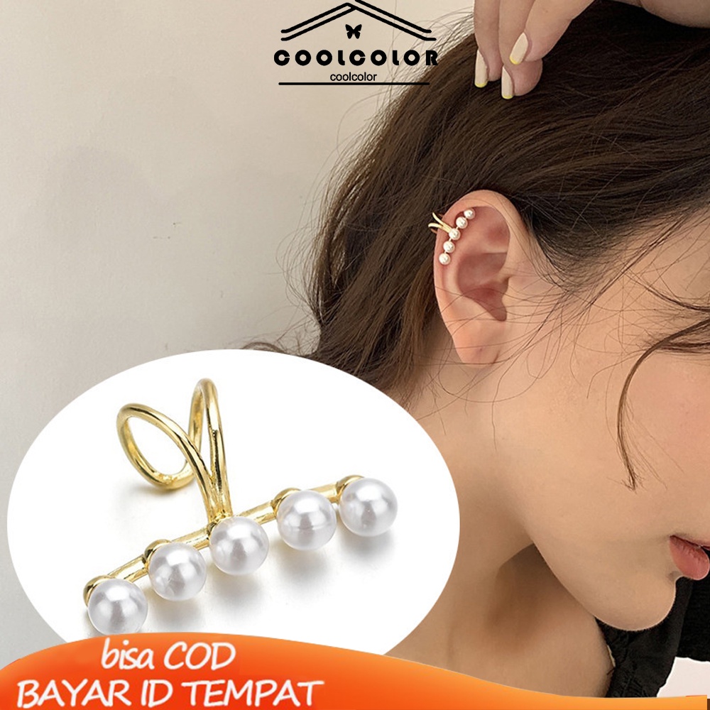 COD✨1PCS Klip Telinga berbentuk U Mutiara High-end Tanpa Desain Niche Sederhana Wanita Tindik- cl
