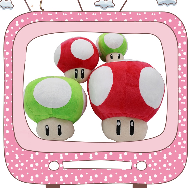 Game Super Mario Mainan Mewah Mario Jamur Boneka Boneka Lucu 2warna Anak Hadiah